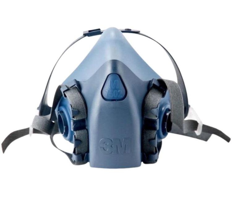 ماسک دوفیلتر نیم صورت سیلیکونی 3M مدل7502 اصلی و چینی