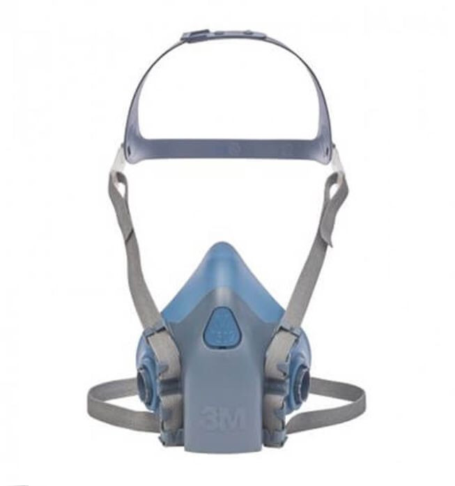 ماسک دوفیلتر نیم صورت سیلیکونی 3M مدل7502 اصلی و چینی