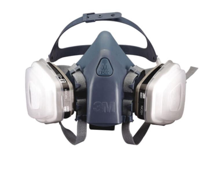 ماسک دوفیلتر نیم صورت سیلیکونی 3M مدل7502 اصلی و چینی